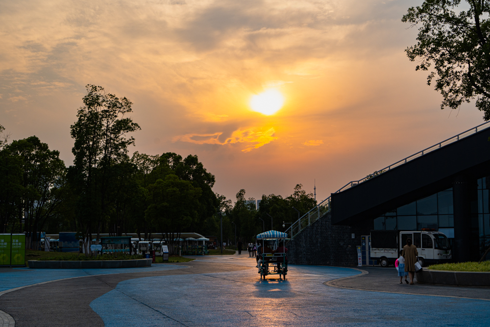 那天夕阳好好看