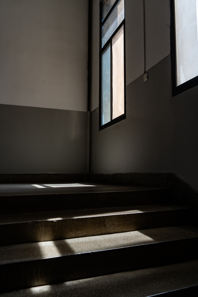 路过的图书馆窗户